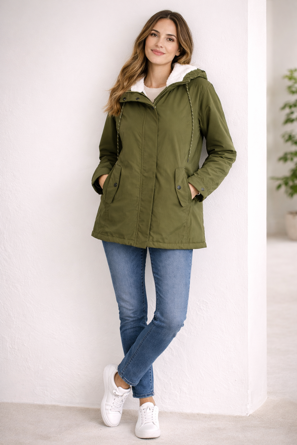 SIENNA | Long winter coat with hood