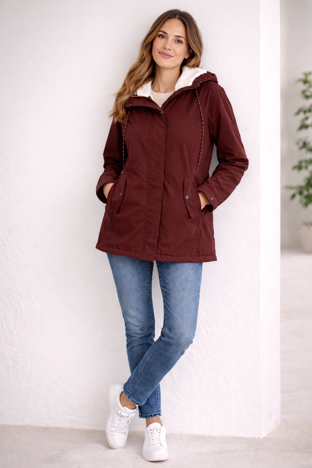 SIENNA | Long winter coat with hood
