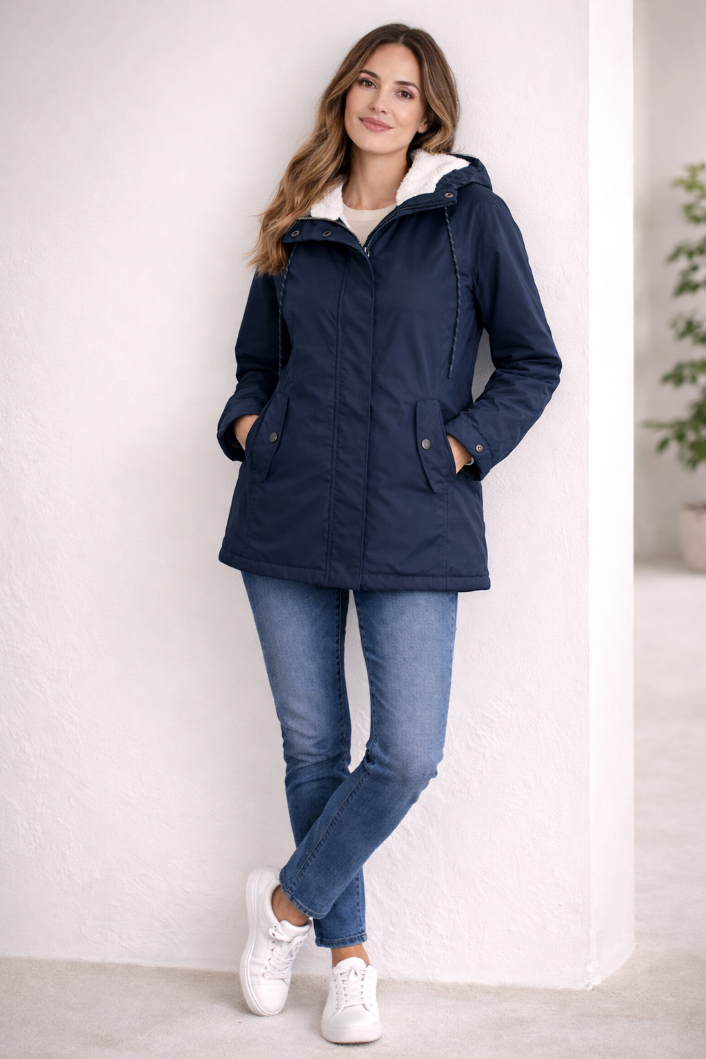 SIENNA | Long winter coat with hood