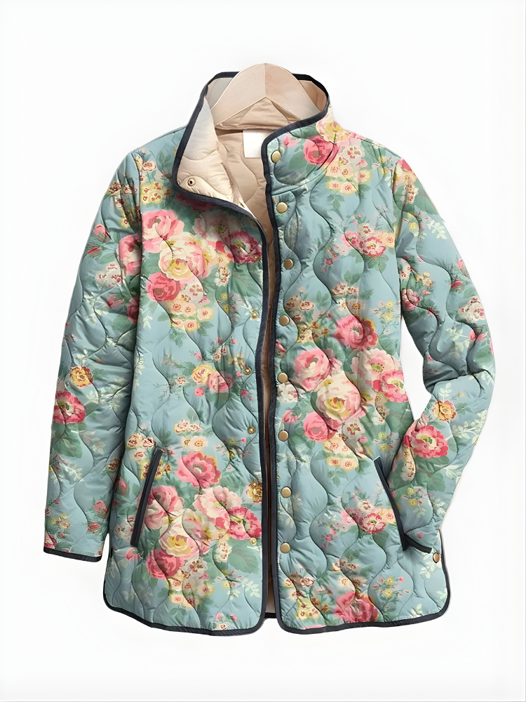 FINLEY | Quilted jacket with floral print