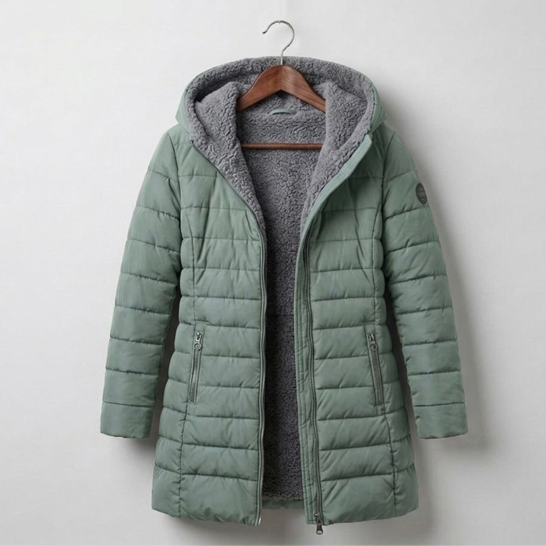 OLIVIA | Winter coat with quilted shell