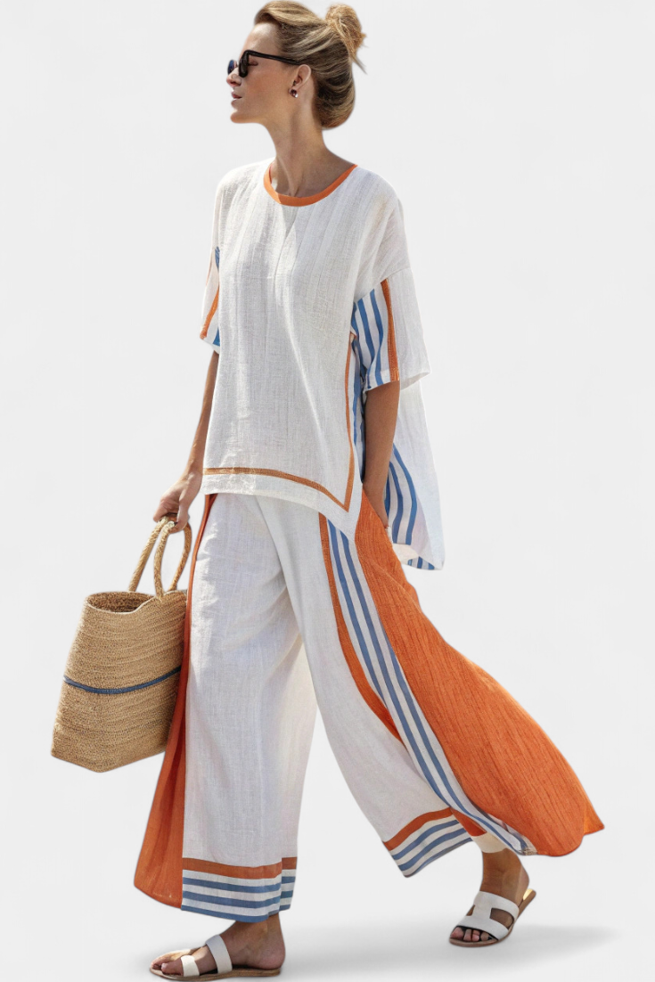 ALODIA | Set with wide-leg pants