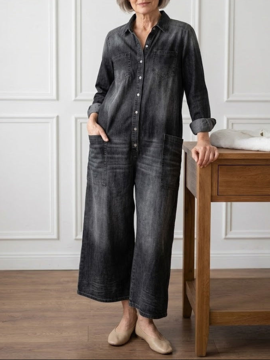 JUNE | Jumpsuit with button closure