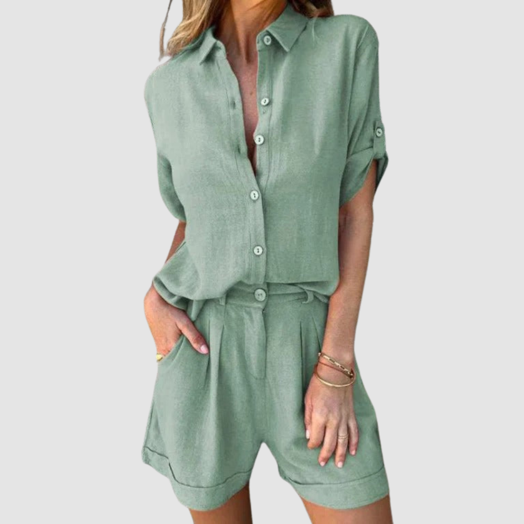 ALBA | Set with wide-leg pants