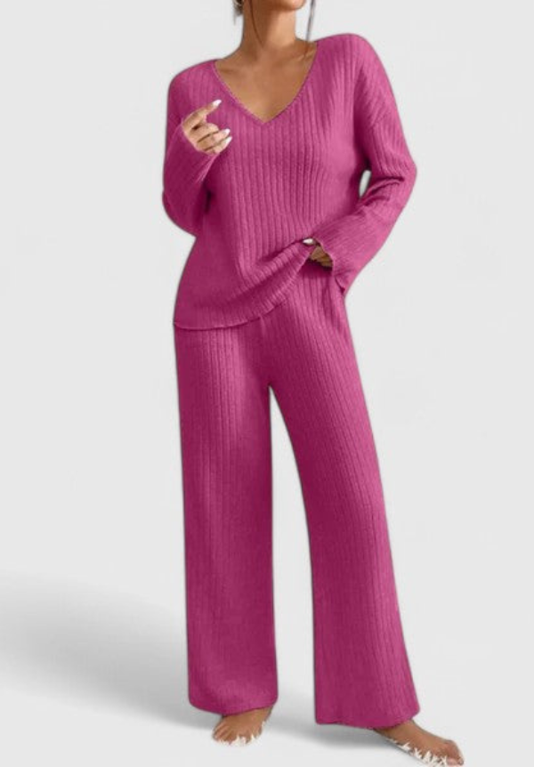 ANGELINE | Set with wide-leg pants