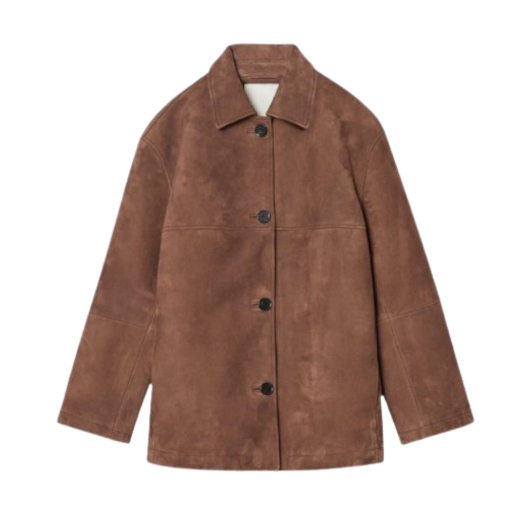 LALUNA | Collared jacket in suede