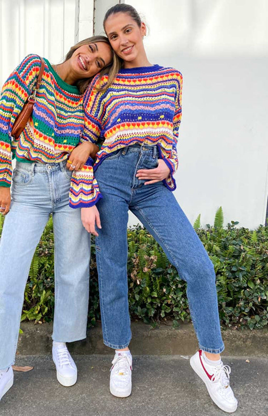 COLORPOP | Knitted jumper with colour-block detail