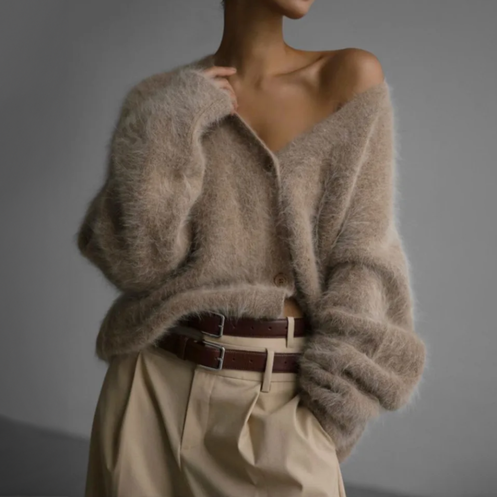 FLORENCE | Knitted cardigan with oversized fit
