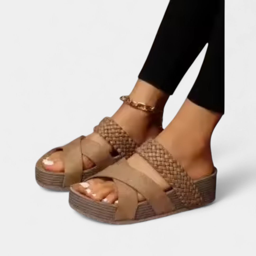 CRISTINA | Sandale slip-on cu toc jos - Liora București