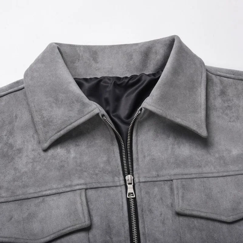 JUDE | Oversized jacket in suede