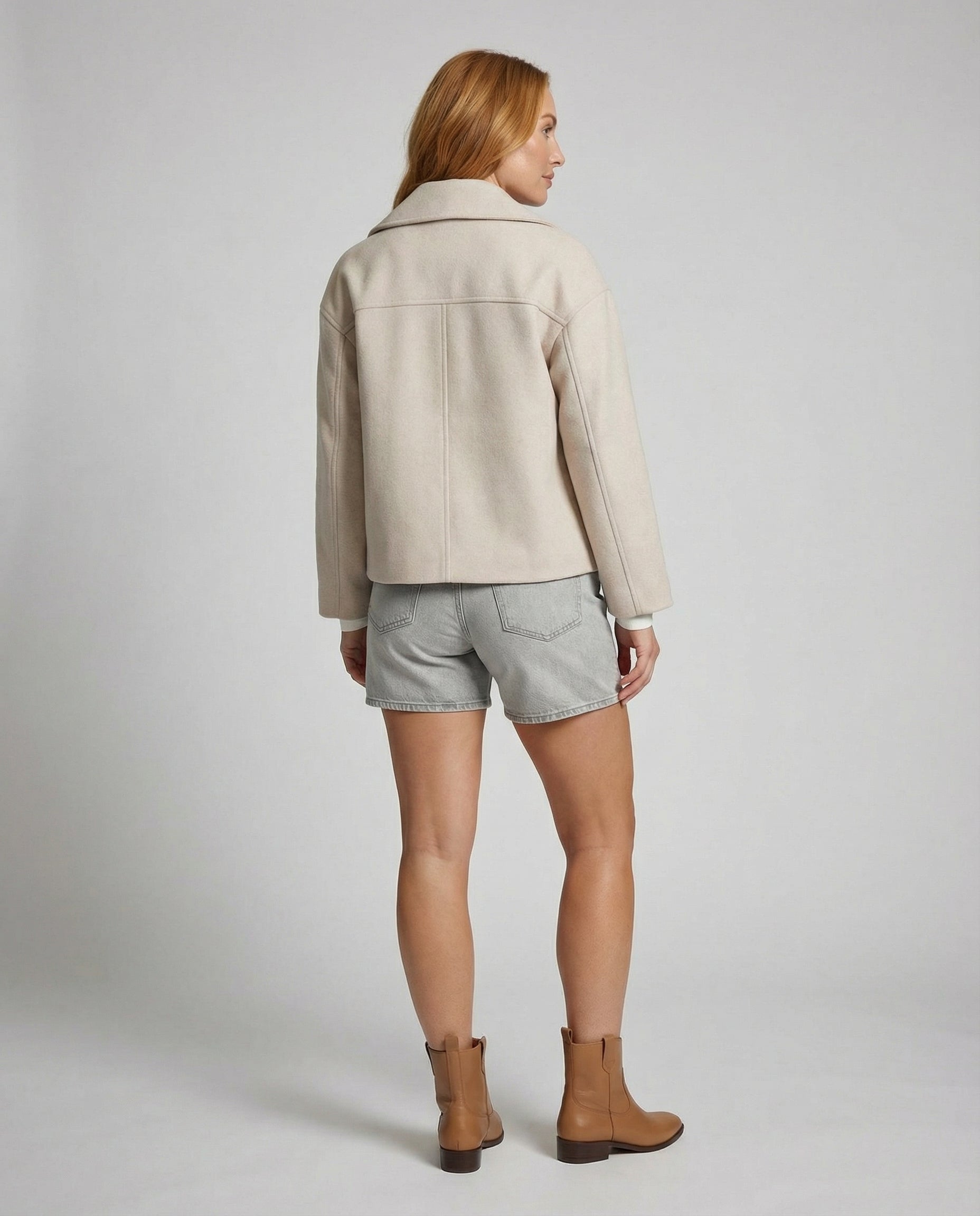 HARPER | Short jacket with double-breasted front
