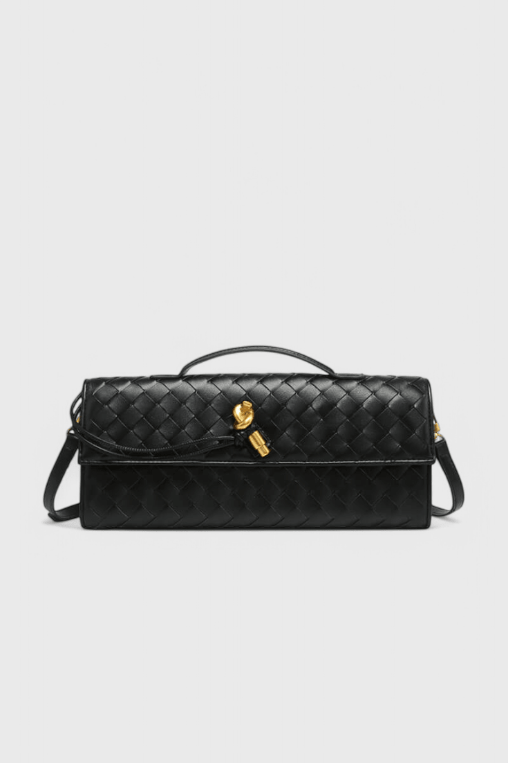 MELANIE | Geantă clutch cu nod auriu - Liora București