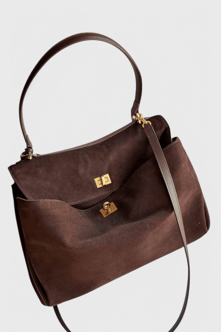 CRISTINA | Geantă de umăr din suede - Liora București
