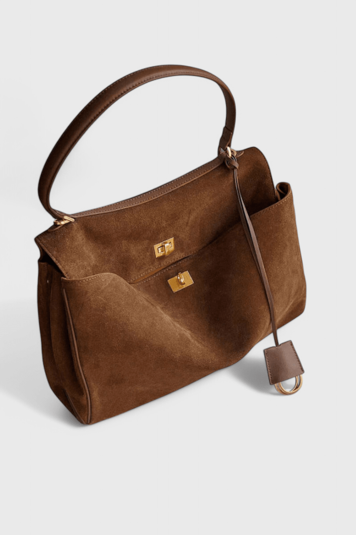 CRISTINA | Geantă de umăr din suede - Liora București