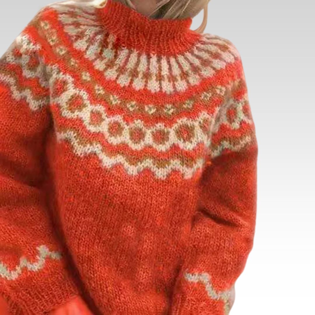 AMARA | Icelandic jumper with patterned design
