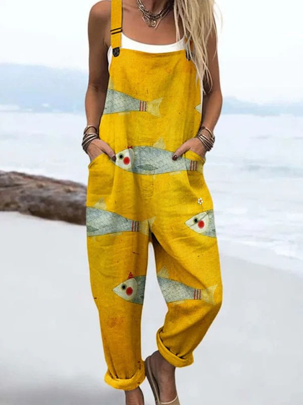 LARA | Jumpsuit with fish print