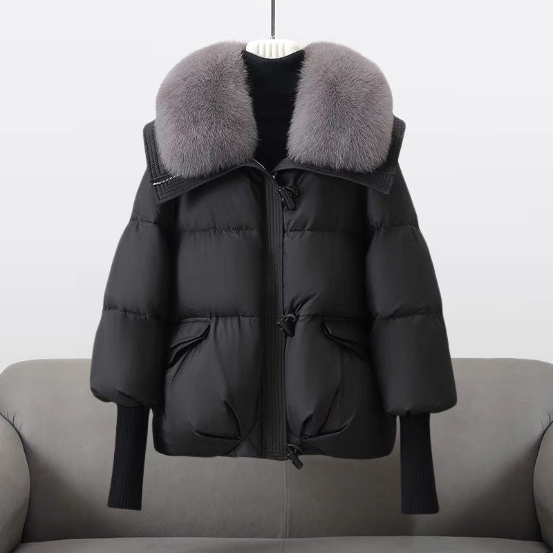 EVIE | Winter puffer coat with fur collar