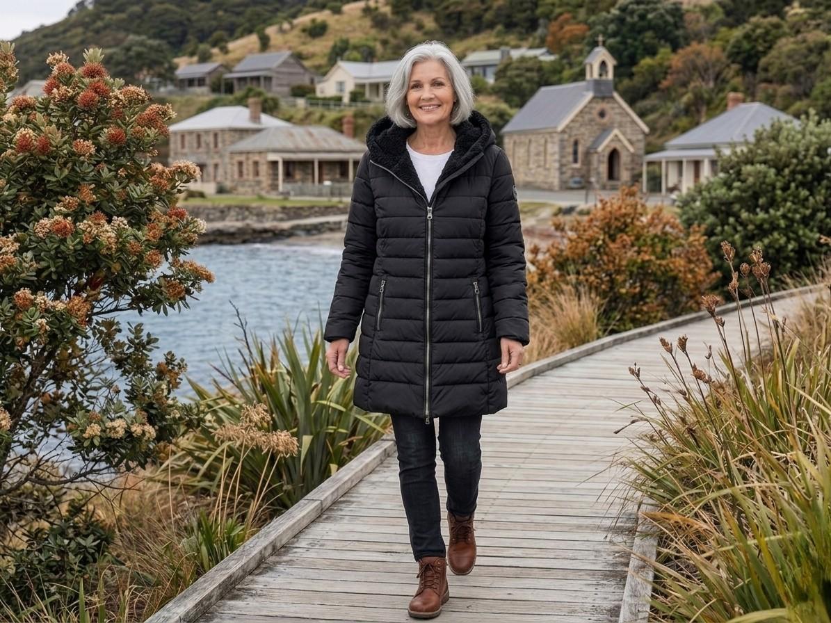 OLIVIA | Winter coat with quilted shell