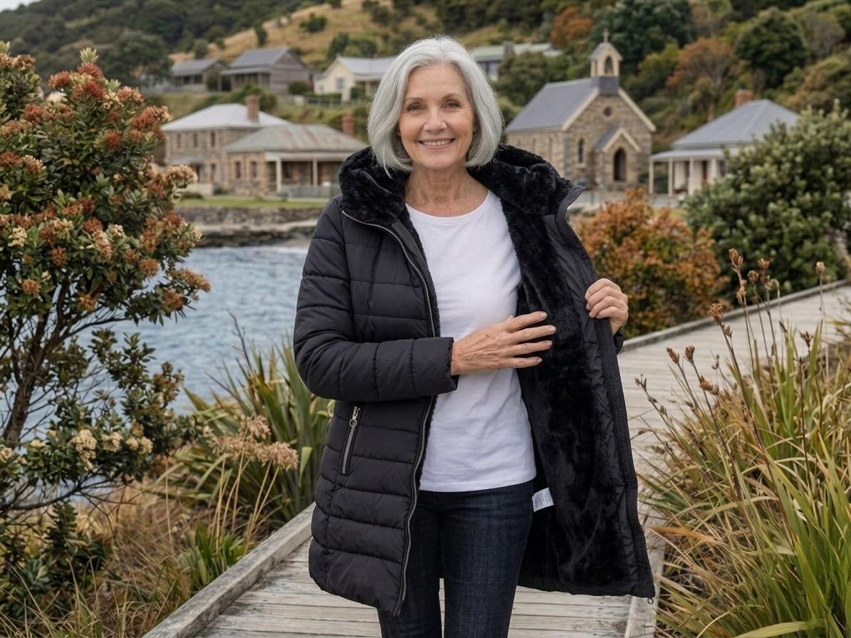 OLIVIA | Winter coat with quilted shell