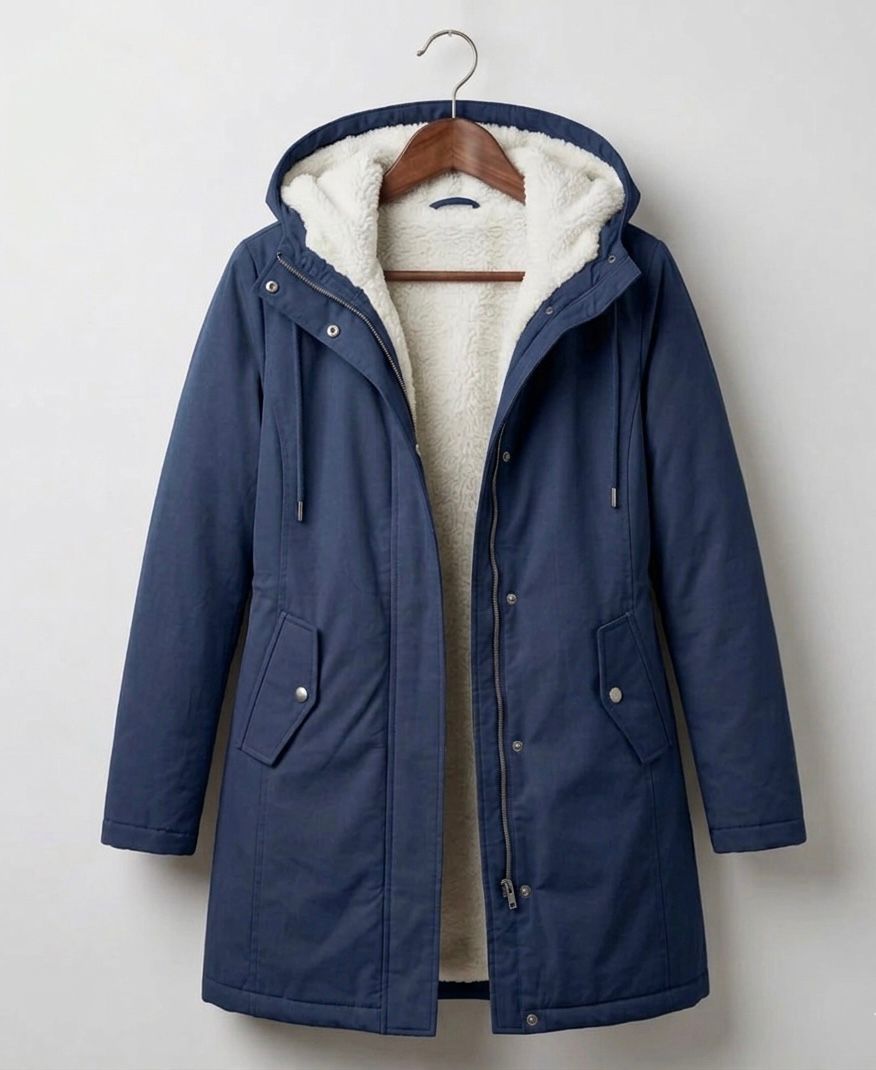 AMÉLIE | Long parka with fleece lining