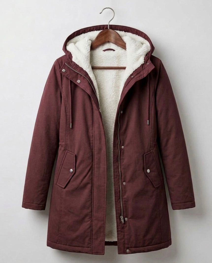 AMÉLIE | Long parka with fleece lining