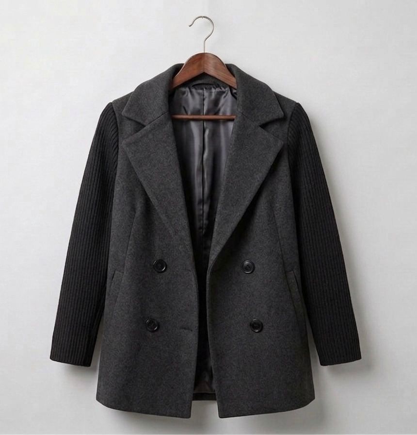 SASHA | Ribbed blazer coat