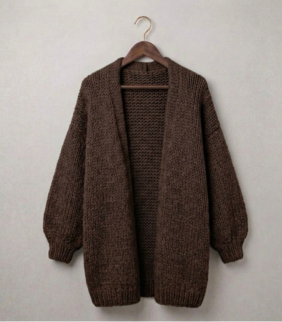 SUMMER | Oversized cardigan with dropped shoulders