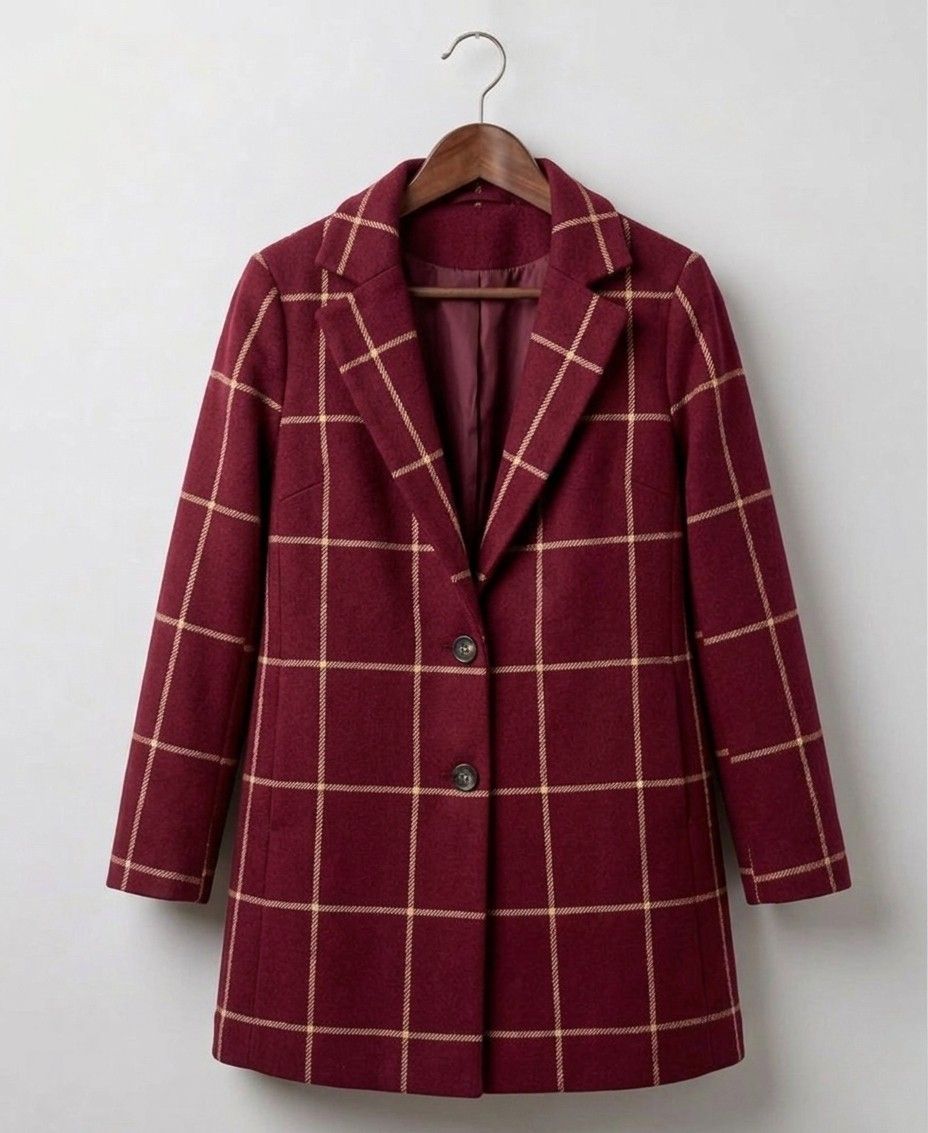 MARGARET | Long-line coat with heritage tweed