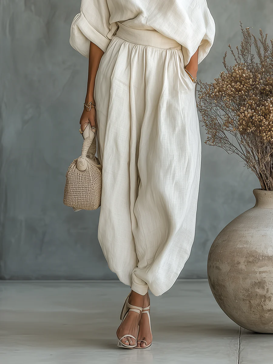 ELEONORA | Two-piece set with one-shoulder top