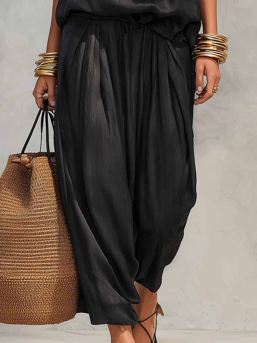 DEMETRIA | Set with wide-leg trousers