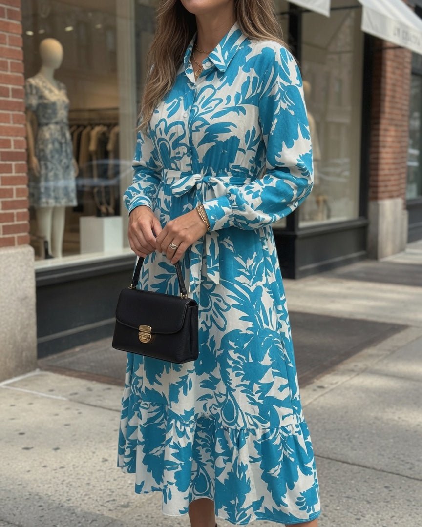 SOPHIA | Rochie midi cu imprimeu floral - Liora București