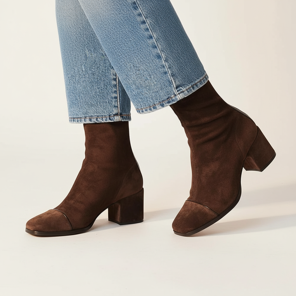 LILIA | Ankle boots with suede upper
