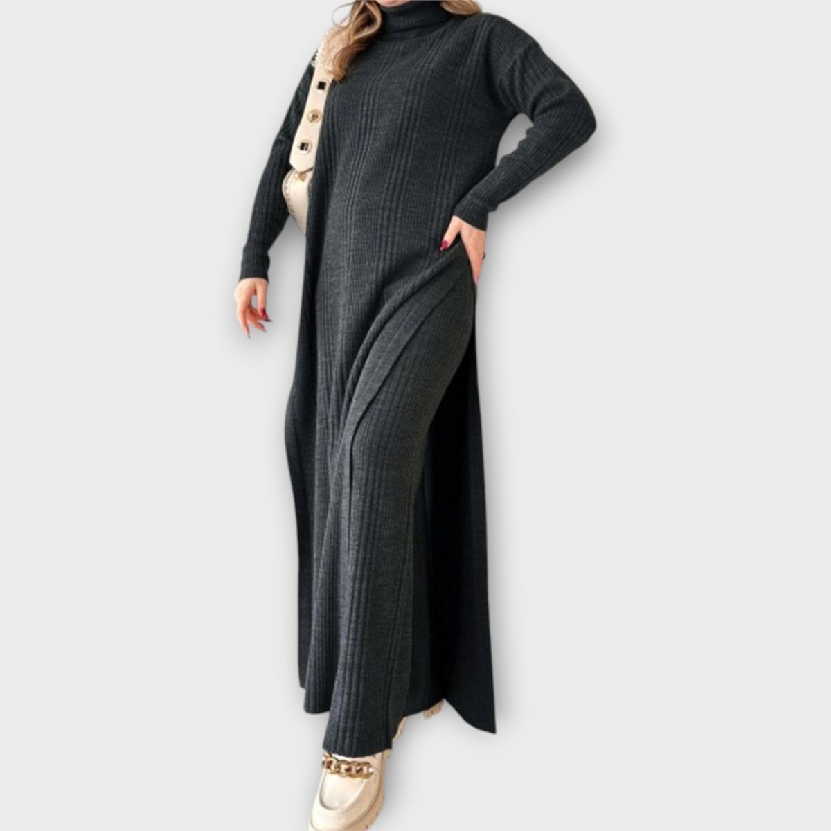 SILVIA | Rochie maxi tricotată - Liora București