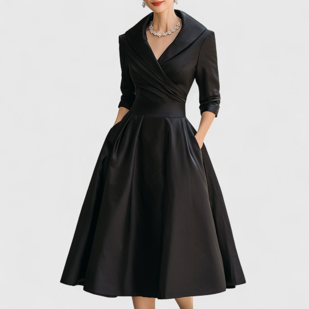 ELISABETA | Rochie midi din satin - Liora București