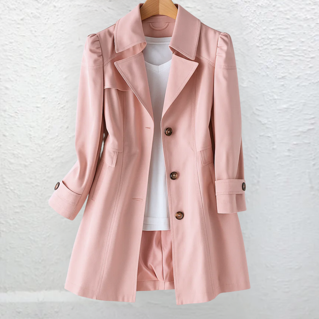 KATHERINE | Trench coat with tie belt