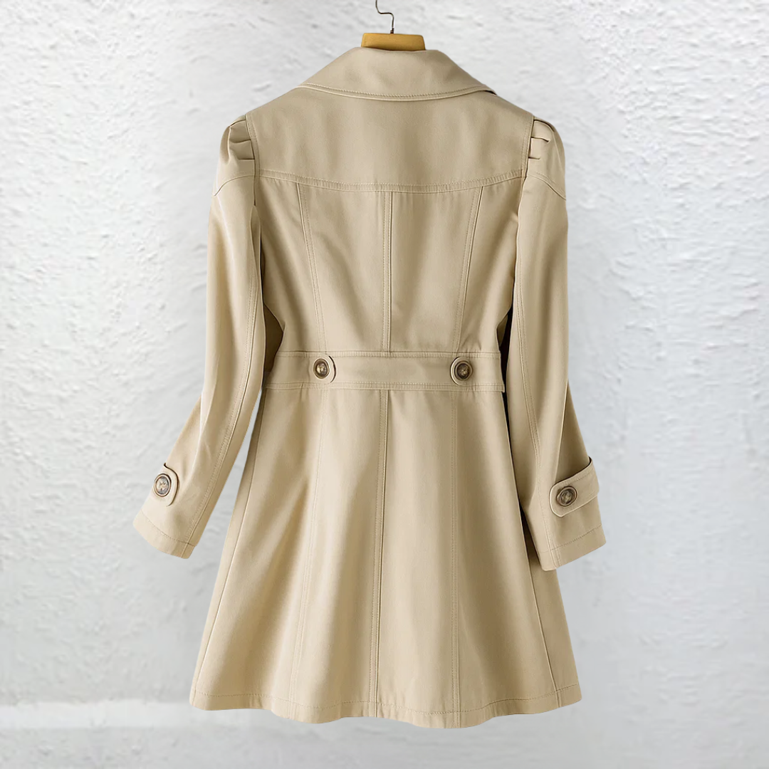 KATHERINE | Trench coat with tie belt