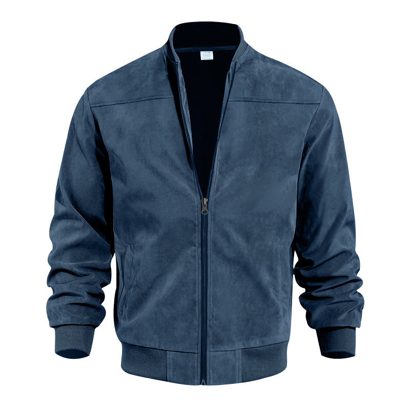 AARON | Bomber jacket with ribbed trim