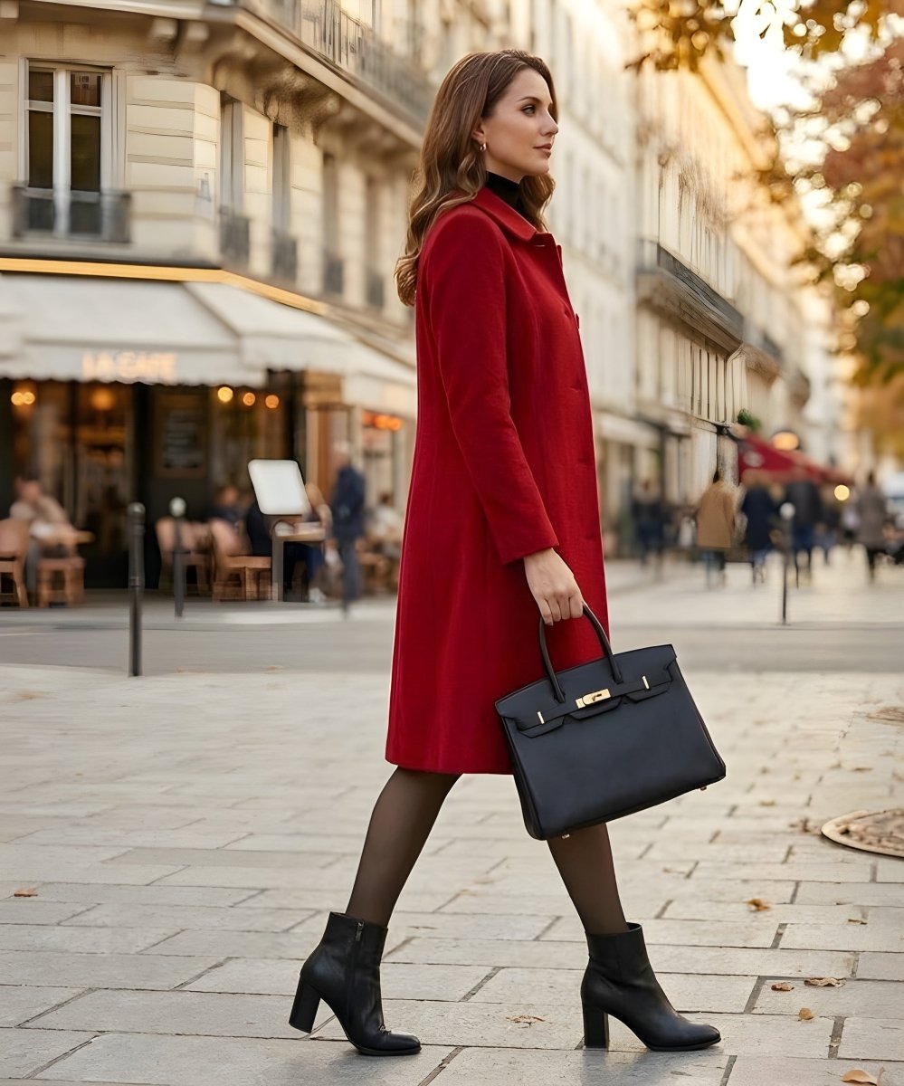 ALESSIA | Classic coat with notched lapel - Liora Melbourne