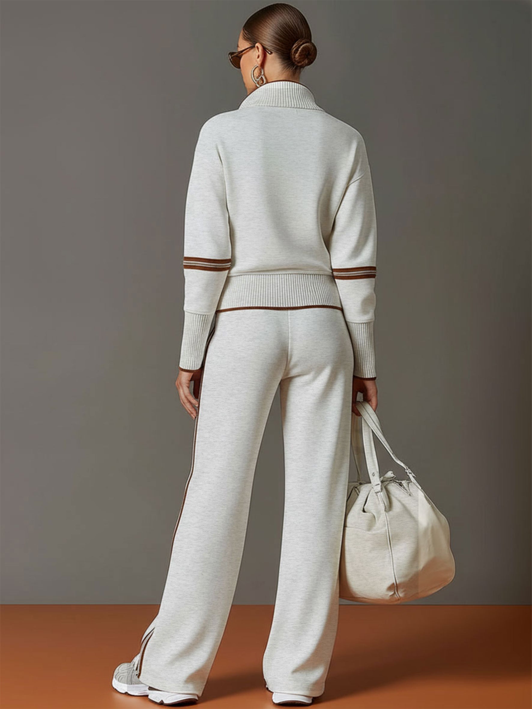 KINSLEY | Set with wide-leg pants