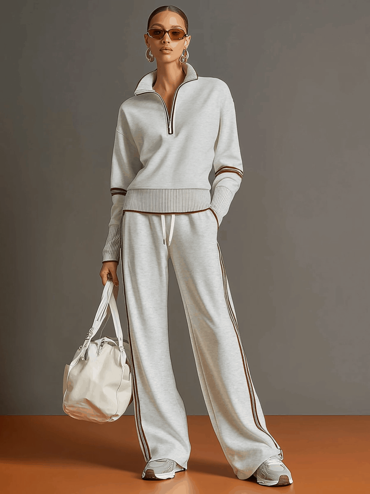 KINSLEY | Set with wide-leg pants
