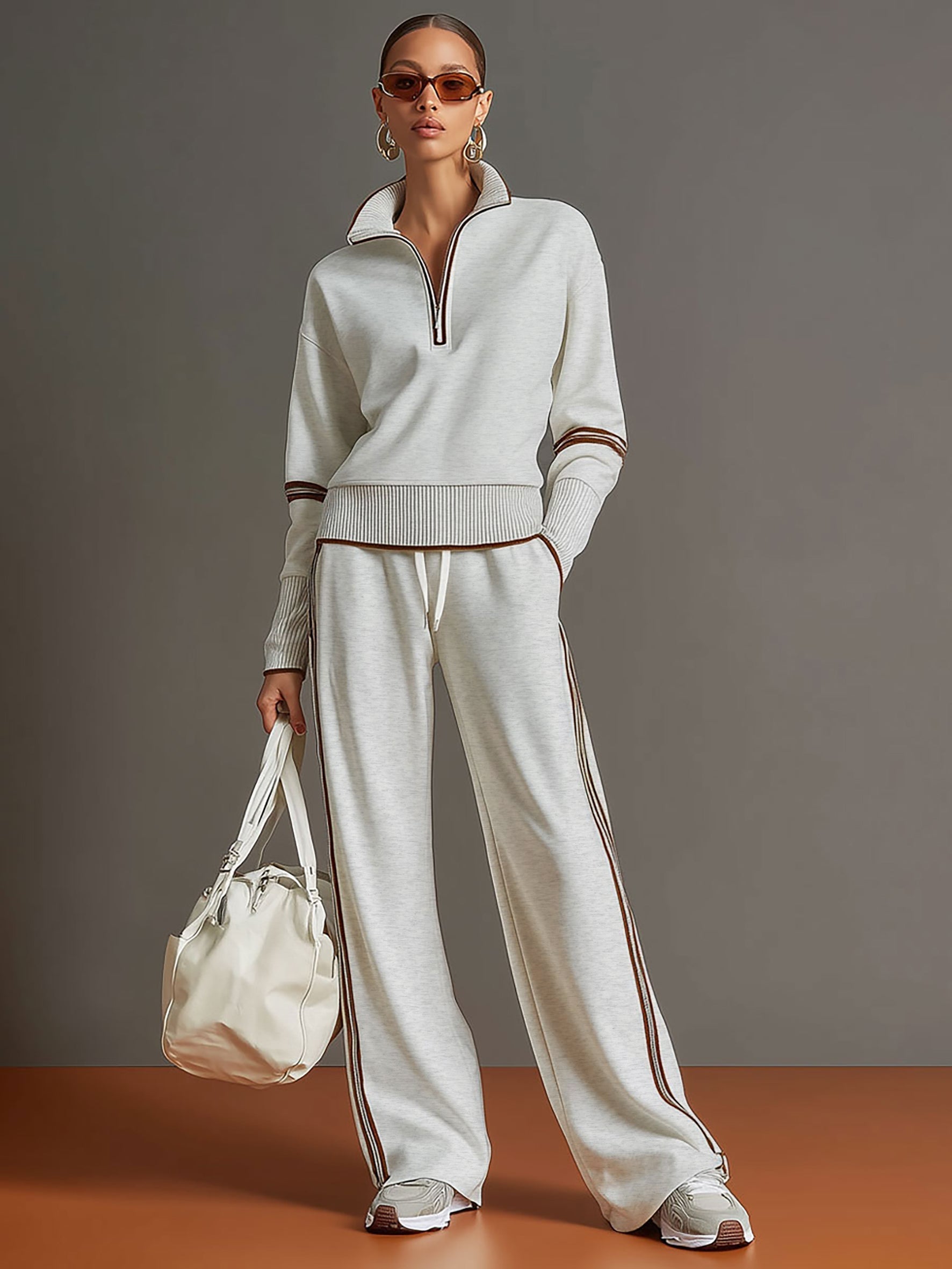 KINSLEY | Set with wide-leg pants