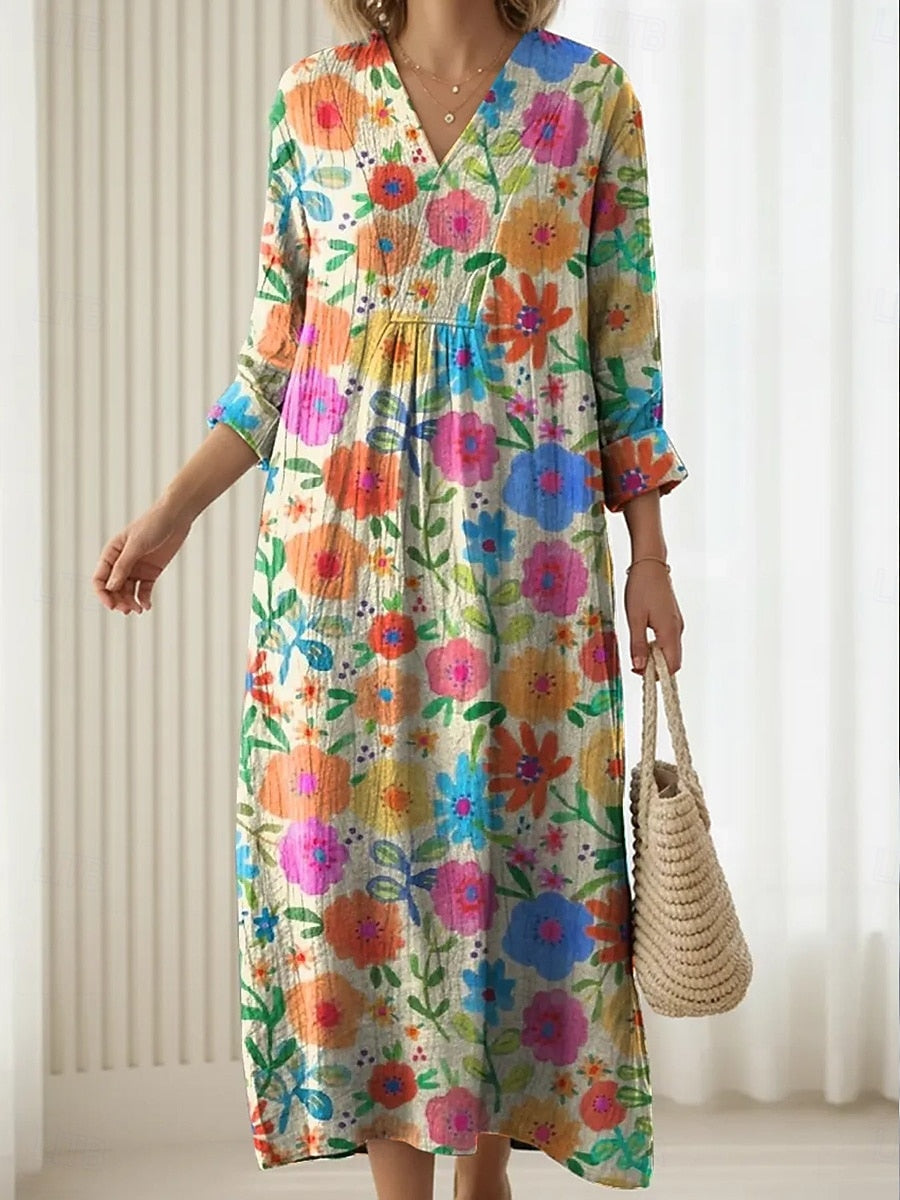 EMMA | Midi dress with floral print