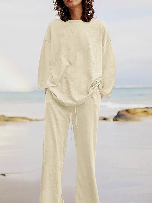LARISA | Set bluză și pantaloni largi - Liora București