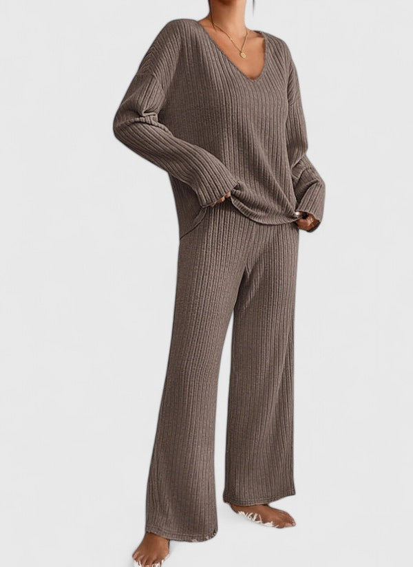 ANGELINE | Set with wide-leg pants
