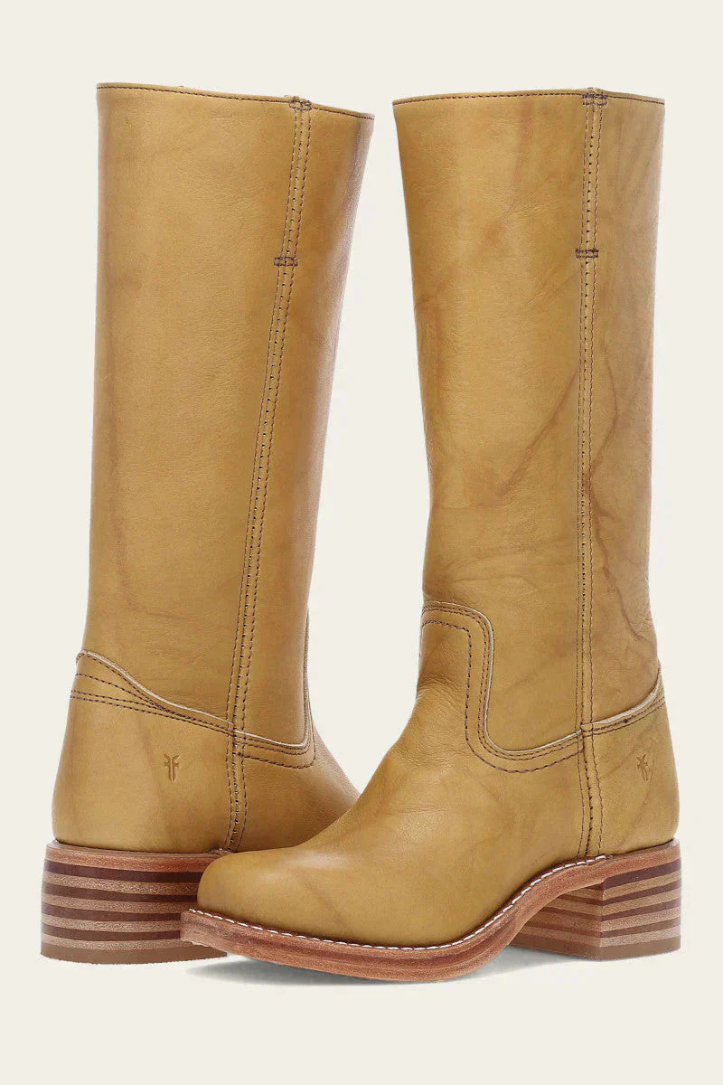 JANE | Western boots with stacked block heel