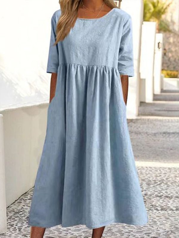 DARIA | Rochie midi cu croi în A - Liora București