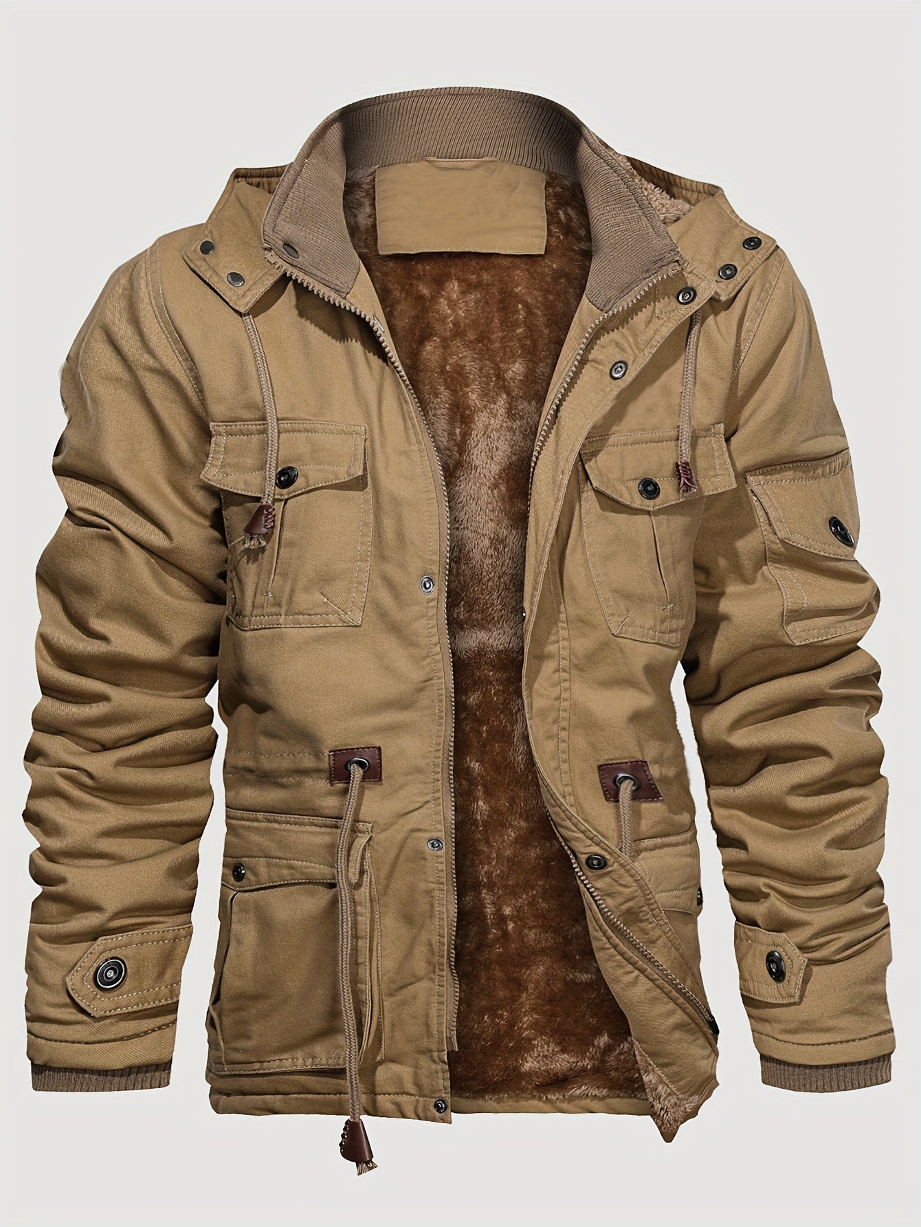 EVAN | Long men's coat with hood