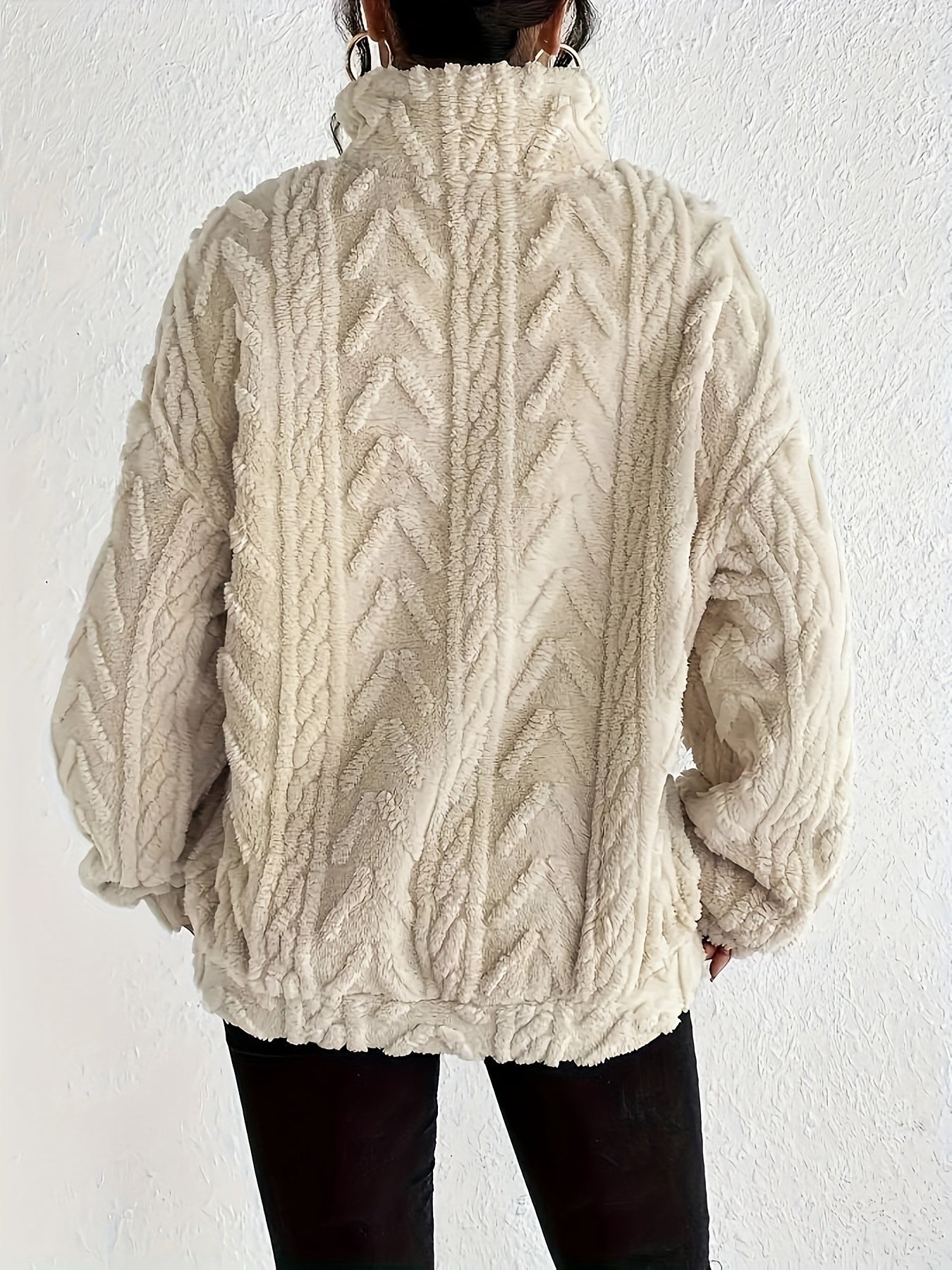 ALEXIS | Fleece jumper with relaxed fit