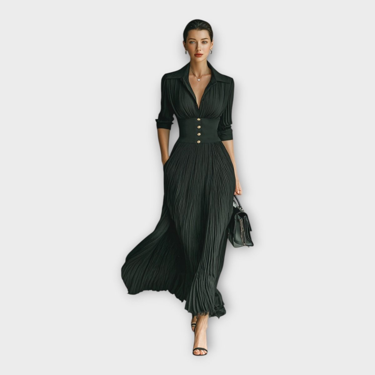 LORENA | Rochie lungă plisată - Liora București