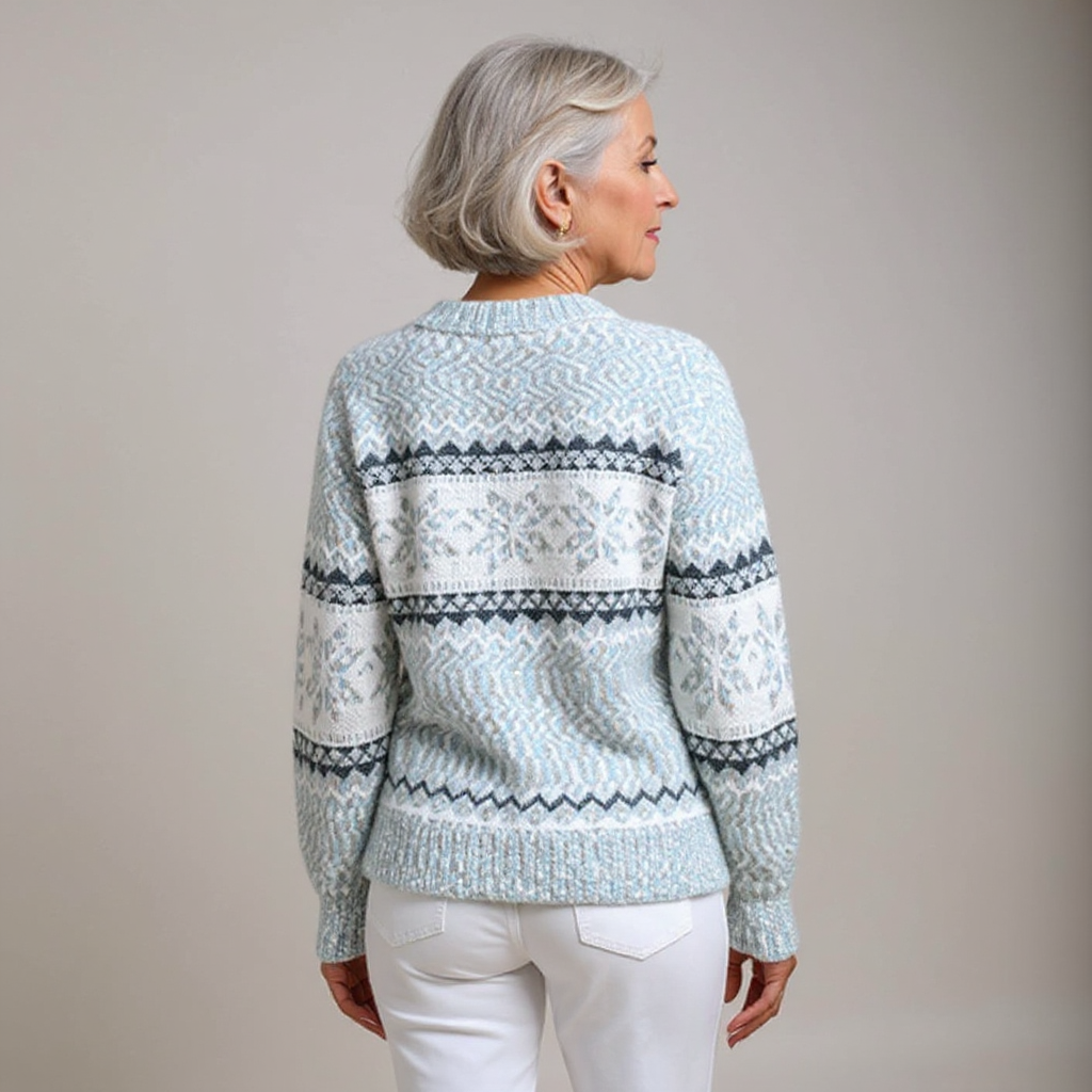 MELANIE | Icelandic knit jumper with patterned design